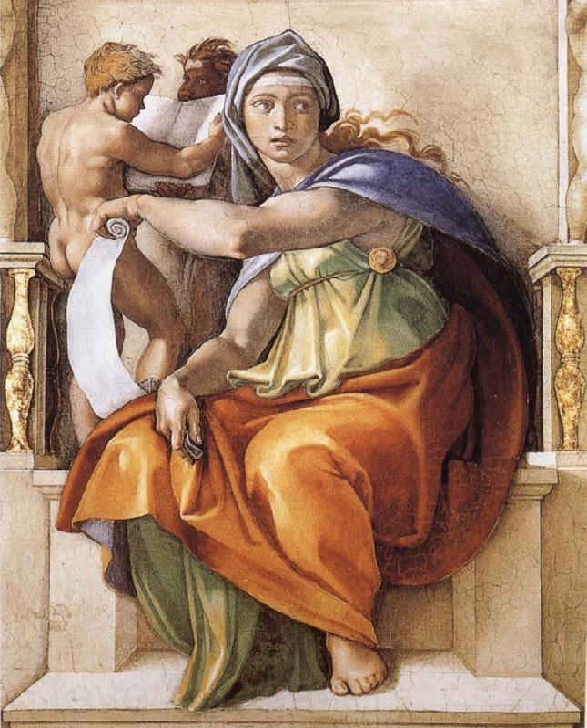 Michelangelo Buonarroti Delphic Sybyl France oil painting art